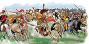 1007 Oplacus attacks Pyrrhus, and with spear kills his horse